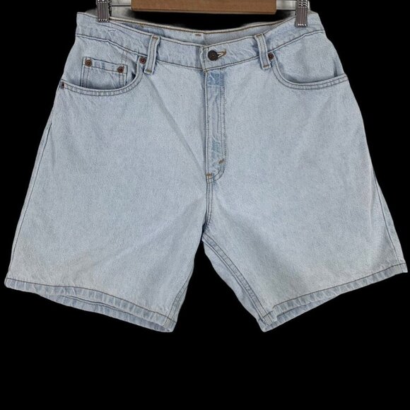 Vintage Levis Jean Shorts 13 90s 550 Relaxed Fit Light Wash Denim USA Cotton